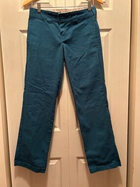 Dickies Teal Slim Straight Work Pants